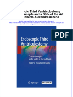 PDF Endoscopic Third Ventriculostomy Classic Concepts and A State of The Art Guide Roberto Alexandre Dezena Ebook Full Chapter