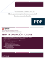 TEMA 13. EVALUACIÓN FORENSE (1)