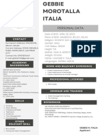 Italia Gebbie - Resume