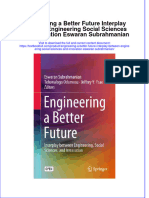 Textbook Engineering A Better Future Interplay Between Engineering Social Sciences and Innovation Eswaran Subrahmanian Ebook All Chapter PDF