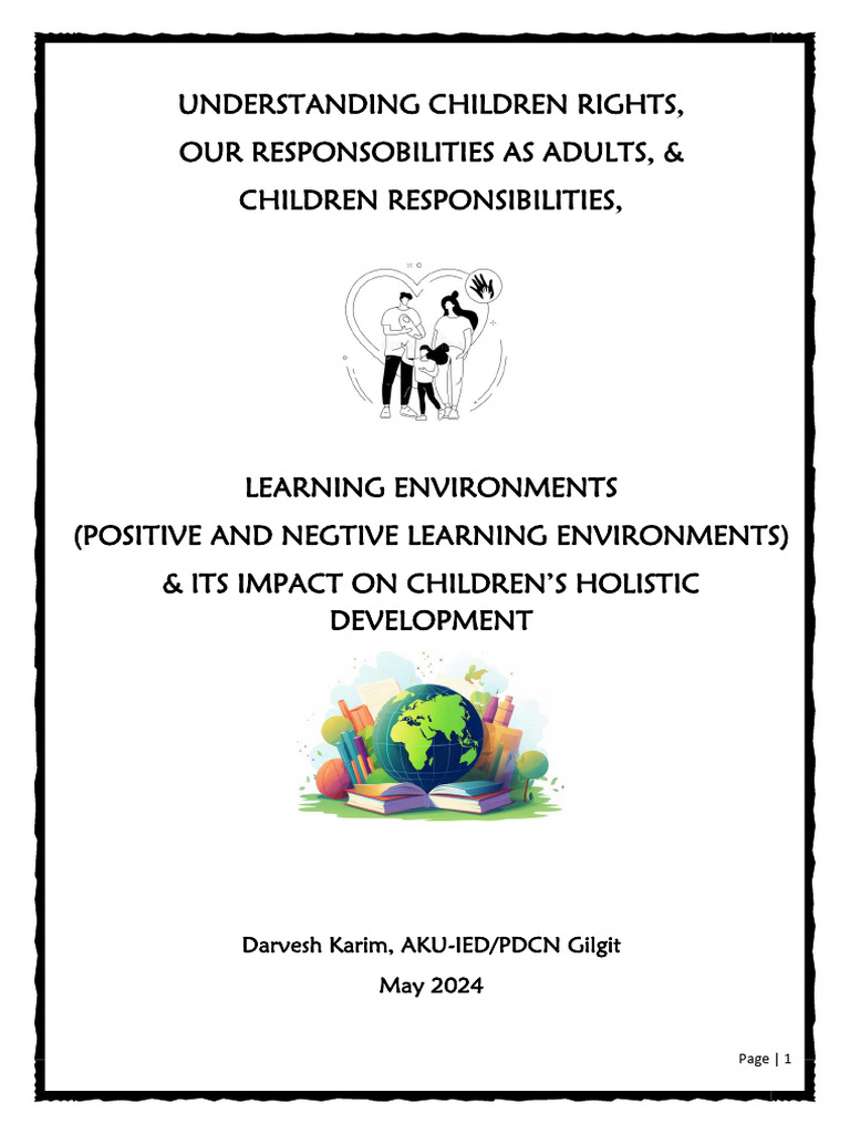 Children Rights And Our Responsibilities Pdf Learning Child Neglect