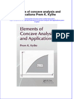 PDF Elements of Concave Analysis and Applications Prem K Kythe Ebook Full Chapter