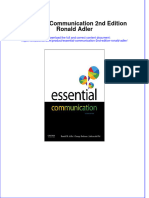 PDF Essential Communication 2Nd Edition Ronald Adler Ebook Full Chapter