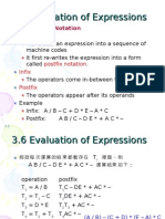 3.6 Evaluation of Expressions