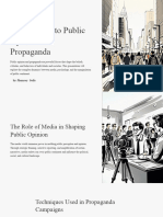 Introduction To Public Opinion and Propaganda: by Jhunrey Solis