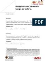 Desarrollo Mediatico en Venezuela Andres Canizalez