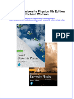 PDF Essential University Physics 4Th Edition Richard Wolfson Ebook Full Chapter