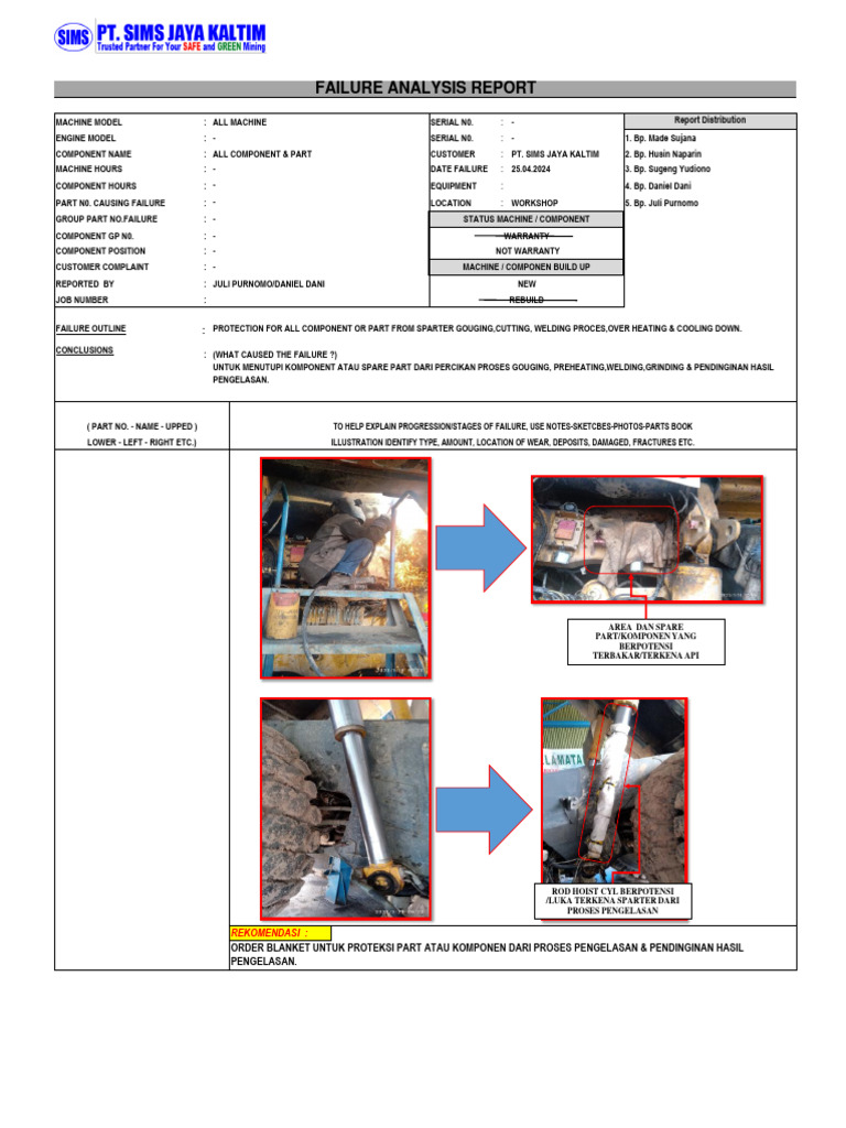 Machine Failure Analysis Report | PDF | Mechanical Engineering ...
