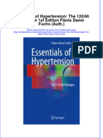 Textbook Essentials of Hypertension The 120 80 Paradigm 1St Edition Flavio Danni Fuchs Auth Ebook All Chapter PDF