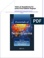 Textbook Essentials of Anesthesia For Neurotrauma First Edition Kapoor Ebook All Chapter PDF