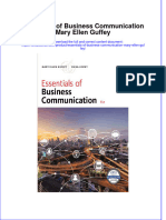 PDF Essentials of Business Communication Mary Ellen Guffey Ebook Full Chapter