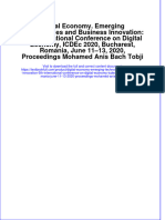 Download full chapter Digital Economy Emerging Technologies And Business Innovation 5Th International Conference On Digital Economy Icdec 2020 Bucharest Romania June 11 13 2020 Proceedings Mohamed Anis Bach pdf docx