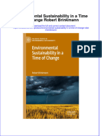 PDF Environmental Sustainability in A Time of Change Robert Brinkmann Ebook Full Chapter