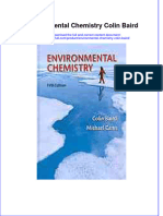 Download textbook Environmental Chemistry Colin Baird ebook all chapter pdf 