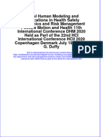 Download full chapter Digital Human Modeling And Applications In Health Safety Ergonomics And Risk Management Posture Motion And Health 11Th International Conference Dhm 2020 Held As Part Of The 22Nd Hci International Conf pdf docx