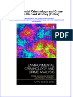 Textbook Environmental Criminology and Crime Analysis Richard Wortley Editor Ebook All Chapter PDF