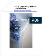 PDF Ers Handbook of Respiratory Medicine Paolo Palange Ebook Full Chapter