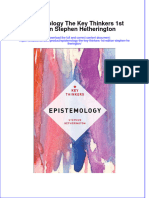 Textbook Epistemology The Key Thinkers 1St Edition Stephen Hetherington Ebook All Chapter PDF