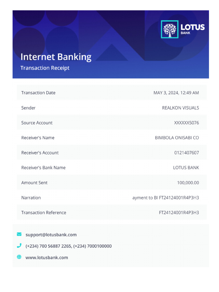 Transaction Receipt | PDF
