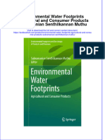 Download textbook Environmental Water Footprints Agricultural And Consumer Products Subramanian Senthilkannan Muthu ebook all chapter pdf 
