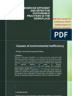 Determine of Cauase of Infiency Resources Utilization