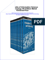 Download textbook Encyclopedia Of Information Science And Technology 4Th Edition Mehdi Khosrow Pour ebook all chapter pdf 