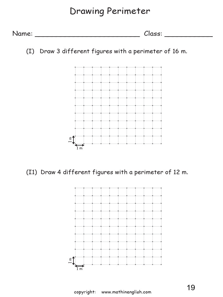 Perimeter Worksheets | PDF | Area | Rectangle