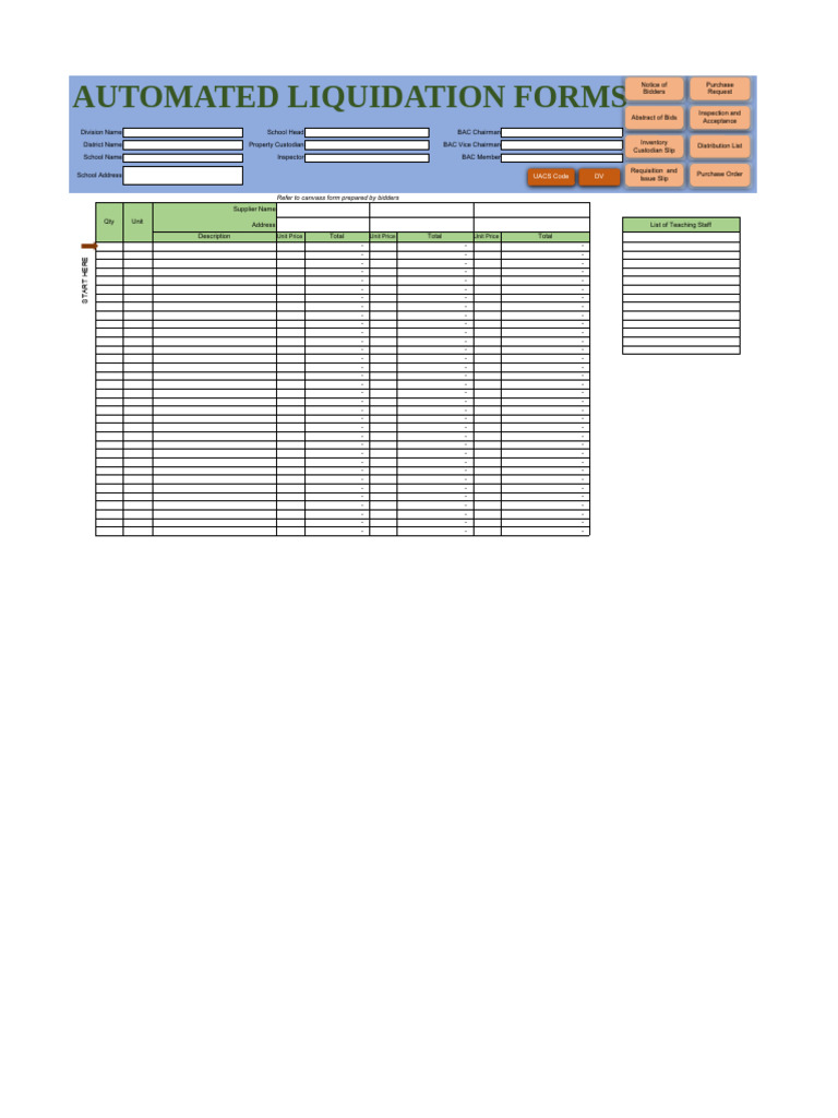 Liquidation Forms | PDF | Cheque | Payments
