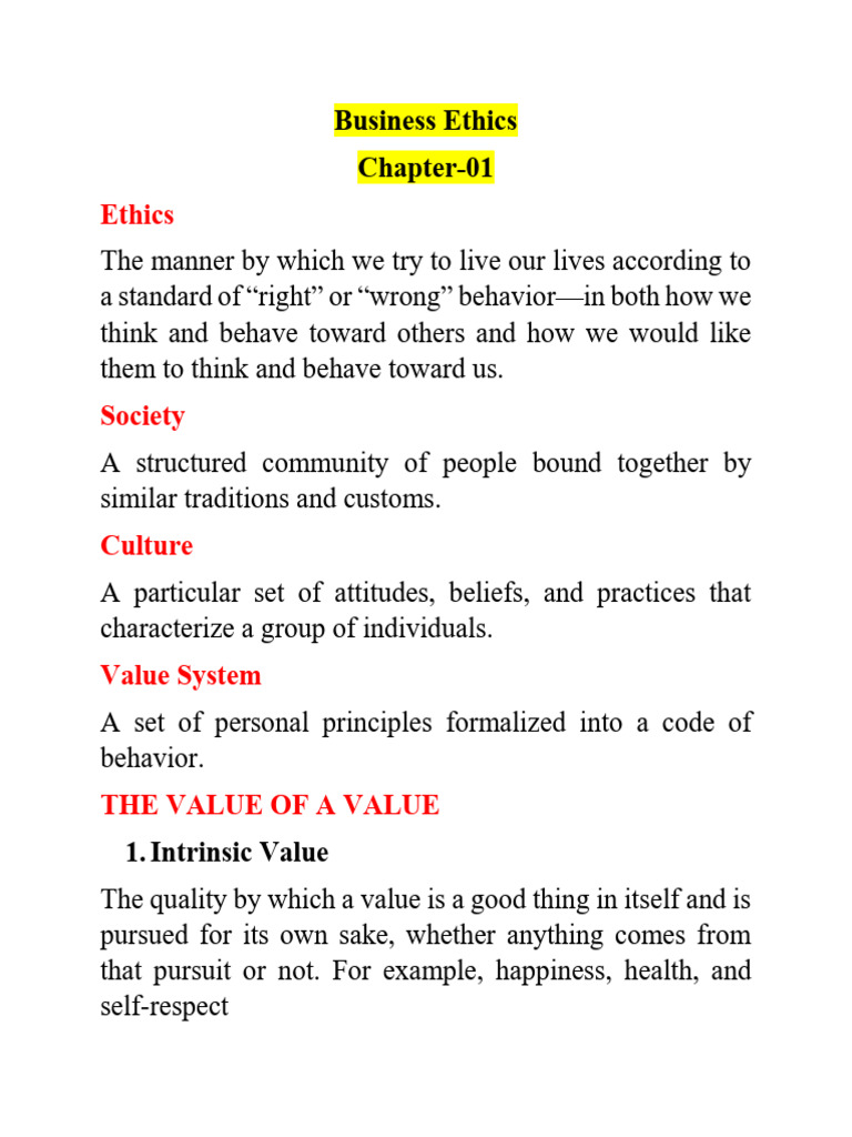 Understanding Ethics & Defining Business Ethics | PDF | Utilitarianism ...