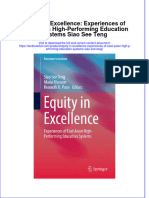 Textbook Equity in Excellence Experiences of East Asian High Performing Education Systems Siao See Teng Ebook All Chapter PDF