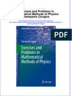 Textbook Exercises and Problems in Mathematical Methods of Physics Giampaolo Cicogna Ebook All Chapter PDF