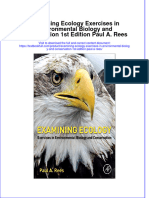 Download textbook Examining Ecology Exercises In Environmental Biology And Conservation 1St Edition Paul A Rees ebook all chapter pdf 