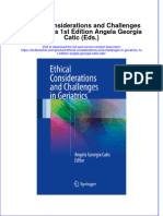 Download textbook Ethical Considerations And Challenges In Geriatrics 1St Edition Angela Georgia Catic Eds ebook all chapter pdf 