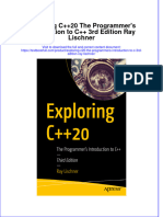Download pdf Exploring C20 The Programmers Introduction To C 3Rd Edition Ray Lischner ebook full chapter 