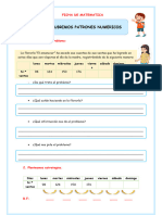 Ficha Mate Mart 7 Problemas Con Patrones Numericos Iv Ciclo