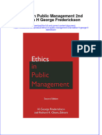 Textbook Ethics in Public Management 2Nd Edition H George Frederickson Ebook All Chapter PDF
