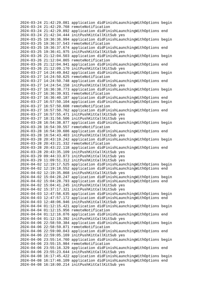 CallKit Initialization Logs | PDF | Technology & Engineering