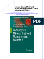 Full Chapter Endophytes Mineral Nutrient Management 1St Edition Dinesh Kumar Maheshwari Editor PDF