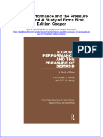 Download textbook Export Performance And The Pressure Of Demand A Study Of Firms First Edition Cooper ebook all chapter pdf 