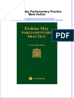 PDF Erskine May Parliamentary Practice Mark Hutton Ebook Full Chapter