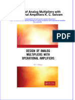 PDF Design of Analog Multipliers With Operational Amplifiers K C Selvam Ebook Full Chapter