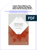 Textbook European Union Policy Making The Regulatory Shift in Natural Gas Market Policy 1St Edition Nicole Herweg Auth Ebook All Chapter PDF
