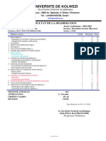 publication de resultat