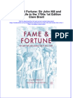 Textbook Fame and Fortune Sir John Hill and London Life in The 1750S 1St Edition Clare Brant Ebook All Chapter PDF