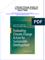 Textbook Evaluating Climate Change Action For Sustainable Development 1St Edition Juha I Uitto Ebook All Chapter PDF