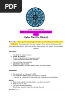 OCR A Level Maths Formula Sheet | PDF | Euclidean Geometry | Geometry