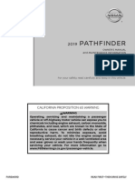 2019 Pathfinder Owner Manual