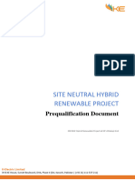 Pre Qualification Document Site Neutral Hybrid Power Project 1