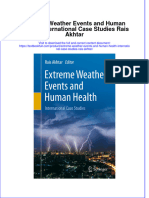 PDF Extreme Weather Events and Human Health International Case Studies Rais Akhtar Ebook Full Chapter