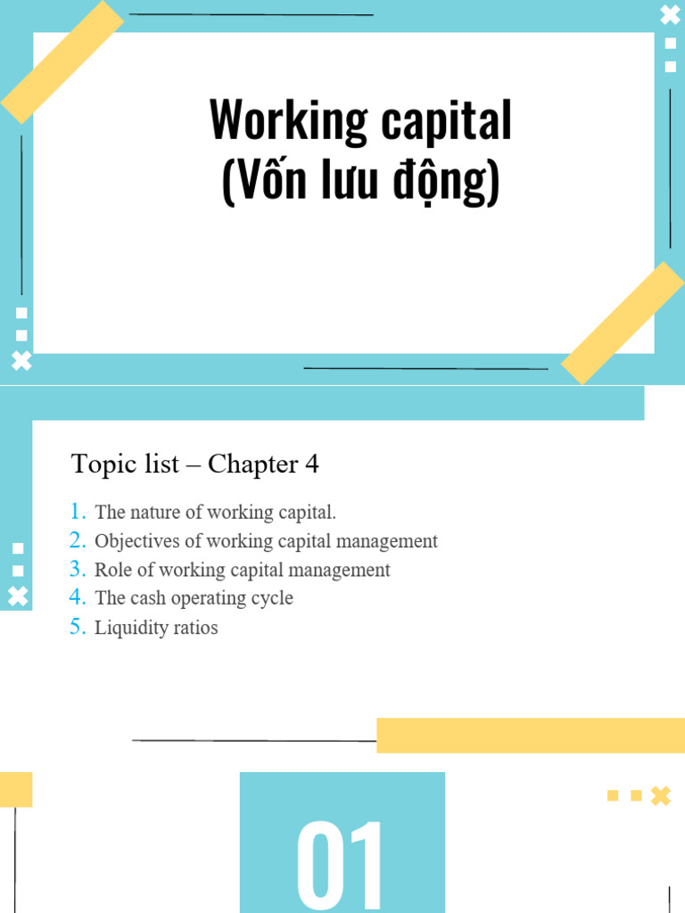 Chapter 4 - Working Capital - GUI HV | PDF | Working Capital | Debits ...
